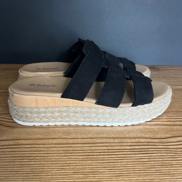 Dr. Scholl's Black Strap Sandals - Picture 8 of 12